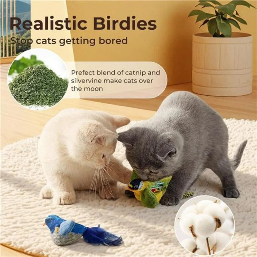 2-pack catnip cat toys that stimulate indoor cats natural hunting